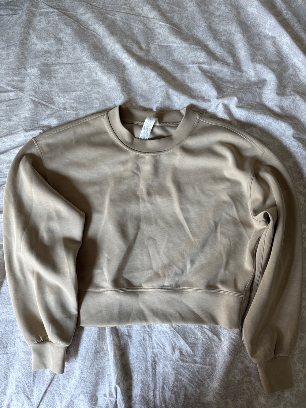 lululemon athletica Beige-tan Softstreme Crewneck Sweatshirt